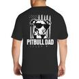 Pitbull Dad Men Pitbull Lover For Dog Dad American Flag Big And Tall Men's T-Shirt Back Print Pitbull Dad Men Pitbull Lover For Dog Dad American Flag Big And Tall Men's T-Shirt Back Print