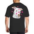 Pitbull Love Pitbull Moms Dads Big And Tall Men's T-Shirt Back Print