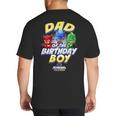 PJ Masks Group Shot Dad Of The Birthday Boy Logo Big And Tall Men's T-Shirt Back Print
