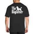 Poodle The Dogfather Cool Dog Daddy Dad Papa Father Men Kids Big And Tall Men's T-Shirt Back Print