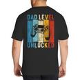 Pregnancy Announcement Dad Level Unlocked New Daddy Father Big And Tall Men's T-Shirt Back Print Pregnancy Announcement Dad Level Unlocked New Daddy Father Big And Tall Men's T-Shirt Back Print