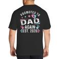 Promoted To Dad Again Est 2026 Vintage Dad Big And Tall Men's T-Shirt Back Print
