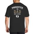 Promoted To Dad Est 2026 For Men Fathers Matching Big And Tall Men's T-Shirt Back Print