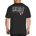 Promoted To Daddy Est 2026 Shirt New Daddy New Dad Big And Tall Men's T-Shirt Back Print