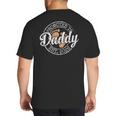 Promoted To Daddy Est 2026 Stamp First Time Dad To Be Big And Tall Men's T-Shirt Back Print