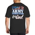 Proud Army National Guard Dad Fathers Day Shirt Men Big And Tall Men's T-Shirt Back Print