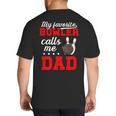 Proud Bowling Dad Of A Bowler Dad Bowling Father Big And Tall Men's T-Shirt Back Print