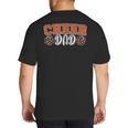 Proud Cheer Dad My Favorite Cheerleader Calls Me Dad Orange Big And Tall Men's T-Shirt Back Print