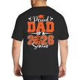 Proud Dad Of A 2026 Senior Basketball Graduation Family Big And Tall Men's T-Shirt Back Print