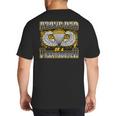 Proud Dad Of a Airborne Division Paratrooper Big And Tall Men's T-Shirt Back Print