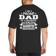 I Am A Proud Dad Of A Freaking Amazing Daughter For Father Big And Tall Men's T-Shirt Back Print I Am A Proud Dad Of A Freaking Amazing Daughter For Father Big And Tall Men's T-Shirt Back Print