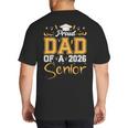 Proud Dad Of A Senior 2026 Class Of 2026 Graduate Big And Tall Men's T-Shirt Back Print Proud Dad Of A Senior 2026 Class Of 2026 Graduate Big And Tall Men's T-Shirt Back Print