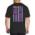 Proud NICU Dad Of NICU Warrior Micro Preemie Baby Father Big And Tall Men's T-Shirt Back Print Proud NICU Dad Of NICU Warrior Micro Preemie Baby Father Big And Tall Men's T-Shirt Back Print
