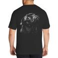 Pug For Dog Mom Dad Cute Pug Men Women Kids Big And Tall Men's T-Shirt Back Print