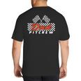 Race Car Birthday Party Racing Family Dad Pit Crew Big And Tall Men's T-Shirt Back Print