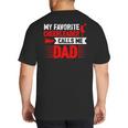 Red Cheer Dad Family Father Cheerleader Squad Big And Tall Men's T-Shirt Back Print Red Cheer Dad Family Father Cheerleader Squad Big And Tall Men's T-Shirt Back Print