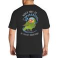Red-Lored Amazon Parrot Aaaa Cute Pet Bird Mom Dad Big And Tall Men's T-Shirt Back Print