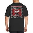 Red Sport Loud Proud Cheer Coach Dad Father's Day Big And Tall Men's T-Shirt Back Print