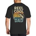 Reel Cool Dad Fathers Day Fishing Outdoors Big And Tall Men's T-Shirt Back Print