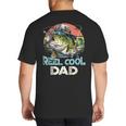 Reel Cool Dad Fishing Vintage Retro Father's Day Big And Tall Men's T-Shirt Back Print