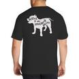 Rescue Is My Favorite BreedShirt Pitbull Mam Dad Shirt Big And Tall Men's T-Shirt Back Print