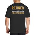 Retirement Best Retired 2026 Tee For Men Women Dad Mom Big And Tall Men's T-Shirt Back Print