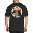 Retro Cat Dad Ever Cats Lovers For Men Women And Kids Big And Tall Men's T-Shirt Back Print