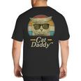 Retro Cat Daddy 80s 90s Style Sunglasses Big And Tall Men's T-Shirt Back Print Retro Cat Daddy 80s 90s Style Sunglasses Big And Tall Men's T-Shirt Back Print