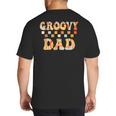 Retro Groovy Dad Matching Family 1st Birthday Party Big And Tall Men's T-Shirt Back Print