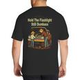 Retro Hold The Flashlight Still Dumbass Car Fixing Dad Son Big And Tall Men's T-Shirt Back Print