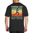 Retro Running Dad Runner Marathon Athlete Humor Outfit Big And Tall Men's T-Shirt Back Print
