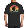 Retro Vintage Bigfoot Dad Fathers Day Father Son Matching Big And Tall Men's T-Shirt Back Print Retro Vintage Bigfoot Dad Fathers Day Father Son Matching Big And Tall Men's T-Shirt Back Print