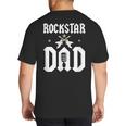 RockStar Dad Big And Tall Men's T-Shirt Back Print