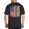 Rugby Blood Sweat Bruises Rugby Player Coach Dad Mom Big And Tall Men's T-Shirt Back Print