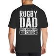 Rugby Dad Shirt Men Fathers Day Rugby Dad Big And Tall Men's T-Shirt Back Print