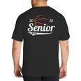 Senior Basketball Dad Class Of 2026 Graduation Graduate Big And Tall Men's T-Shirt Back Print