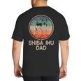 Shiba Inu Dog Vintage Shiba Inu Dad Men Women Big And Tall Men's T-Shirt Back Print