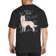 Siberian Husky Dog Anatomy Pet Mom Cute Dog Dad Men Women Kids Big And Tall Men's T-Shirt Back Print