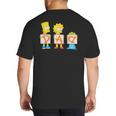 The Simpsons Father's Day Bart Lisa Maggie Dad Birthday Big And Tall Men's T-Shirt Back Print