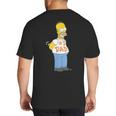 The Simpsons Homer Number 1 Dad Father's Day V2 Big And Tall Men's T-Shirt Back Print