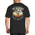 Skier Dad Ski Dad My Favorite Ski Buddies Call Me Dad Ski Big And Tall Men's T-Shirt Back Print
