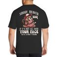 Soggy Beaver Bbq Barbecue Grill Master Humor Dad Men Big And Tall Men's T-Shirt Back Print