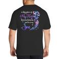 My Son Lives In Heaven Memorial Quotes Love Mom Dad Matching Big And Tall Men's T-Shirt Back Print