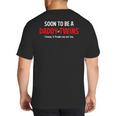 Soon To Be A Daddy Of Twins Expecting Father Big And Tall Men's T-Shirt Back Print