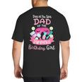Spa Birthday Party Dad Of The Pampered Bday Girl Family Big And Tall Men's T-Shirt Back Print