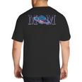 Space Mom Family Matching Dad Space Birthday Theme Party Big And Tall Men's T-Shirt Back Print Space Mom Family Matching Dad Space Birthday Theme Party Big And Tall Men's T-Shirt Back Print