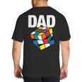 Speed Cubing Dad Puzzle Cuber Cube Kids Big And Tall Men's T-Shirt Back Print Speed Cubing Dad Puzzle Cuber Cube Kids Big And Tall Men's T-Shirt Back Print