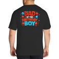 Spider Birthday Party Dad Of The Birthday Boys Spider Webs Big And Tall Men's T-Shirt Back Print