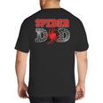 Spider Dad Spidey Birthday Family Matching Kid Daddy Spiders Big And Tall Men's T-Shirt Back Print Spider Dad Spidey Birthday Family Matching Kid Daddy Spiders Big And Tall Men's T-Shirt Back Print