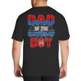 Spider Web Birthday Party Dad Of The Birthday Boy Big And Tall Men's T-Shirt Back Print